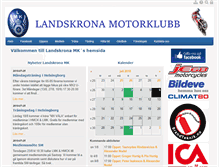 Tablet Screenshot of landskronamotorklubb.se